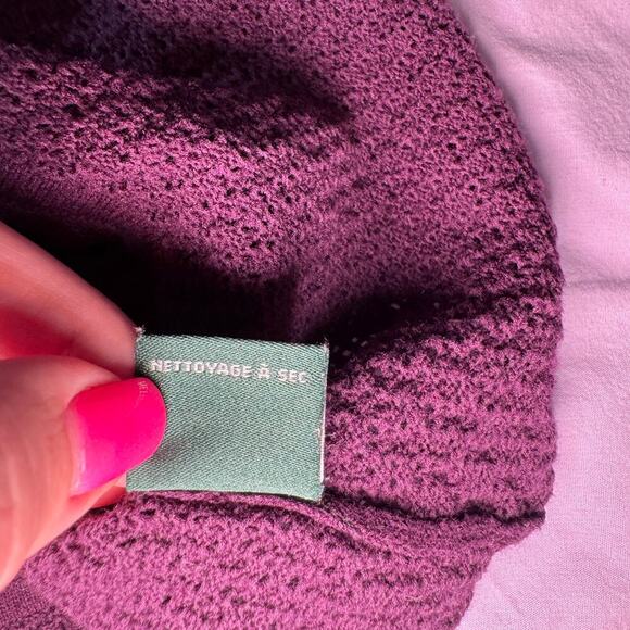 Lauren Ralph Lauren Women's sz Petite Large Purple Sleeveless Sweater Dress - Picture 5 of 8